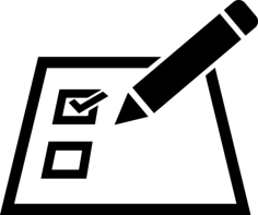 Checklist On A Paper With A Pencil Outline Svg Vector, Free Vectors File
